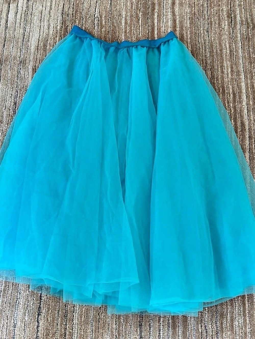 Tulle Midi Skirt in Blue for Costume
